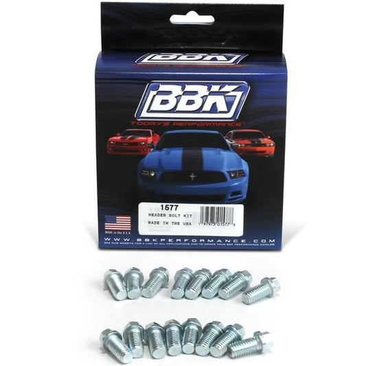 BBK Exhaust Header Bolt Kit 3/8 -16 x 3/4 Inch 16 Pieces BBK