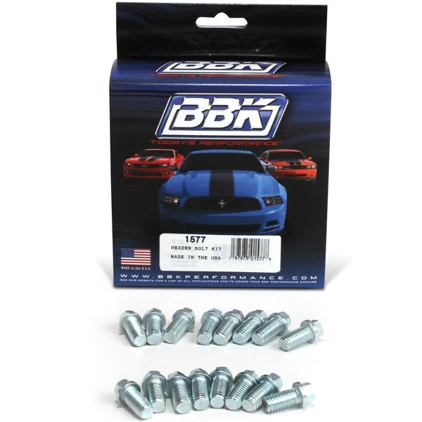 BBK Exhaust Header Bolt Kit 3/8 -16 x 3/4 Inch 16 Pieces