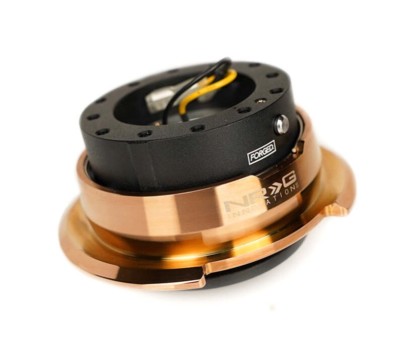 NRG Quick Release Kit Gen 2.8 - Black Body / Chrome Rose Gold Chrome Ring - SRK-280BK-CRG