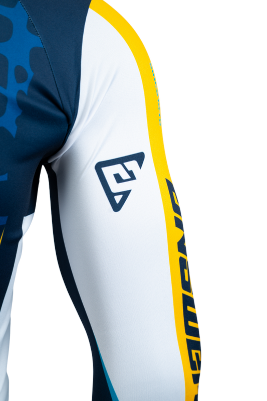 Answer  Syncron Raceday Jersey Yellow/Navy/Cyan/White Youth - Medium