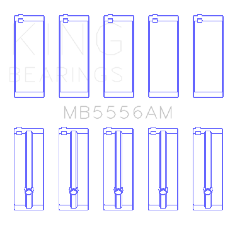 King Engine Bearings Suzuki G-13 (Size +0.50mm) Main Bearing Set King Engine Bearings