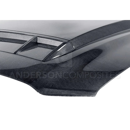 Anderson Composites 2010 - 2014 Shelby GT500 & 2013 - 2014 Mustang Carbon Fiber Ram Air Cowl Hood - AC-HD1011FDMU-TS