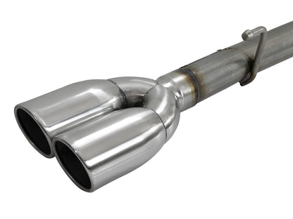 aFe 2019-2023 Chevy Silverado / GMC Sierra 1500 Gemini XV 3 IN to Dual 2-1/2 IN 304 Stainless Steel Cat-Back Exhaust System w/ Cut-Out Polished aFe