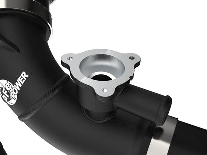 aFe BladeRunner 2.5 IN Aluminum Hot Charge Pipe Black for 2022-2024 Toyota Tundra - 46-20568-B aFe