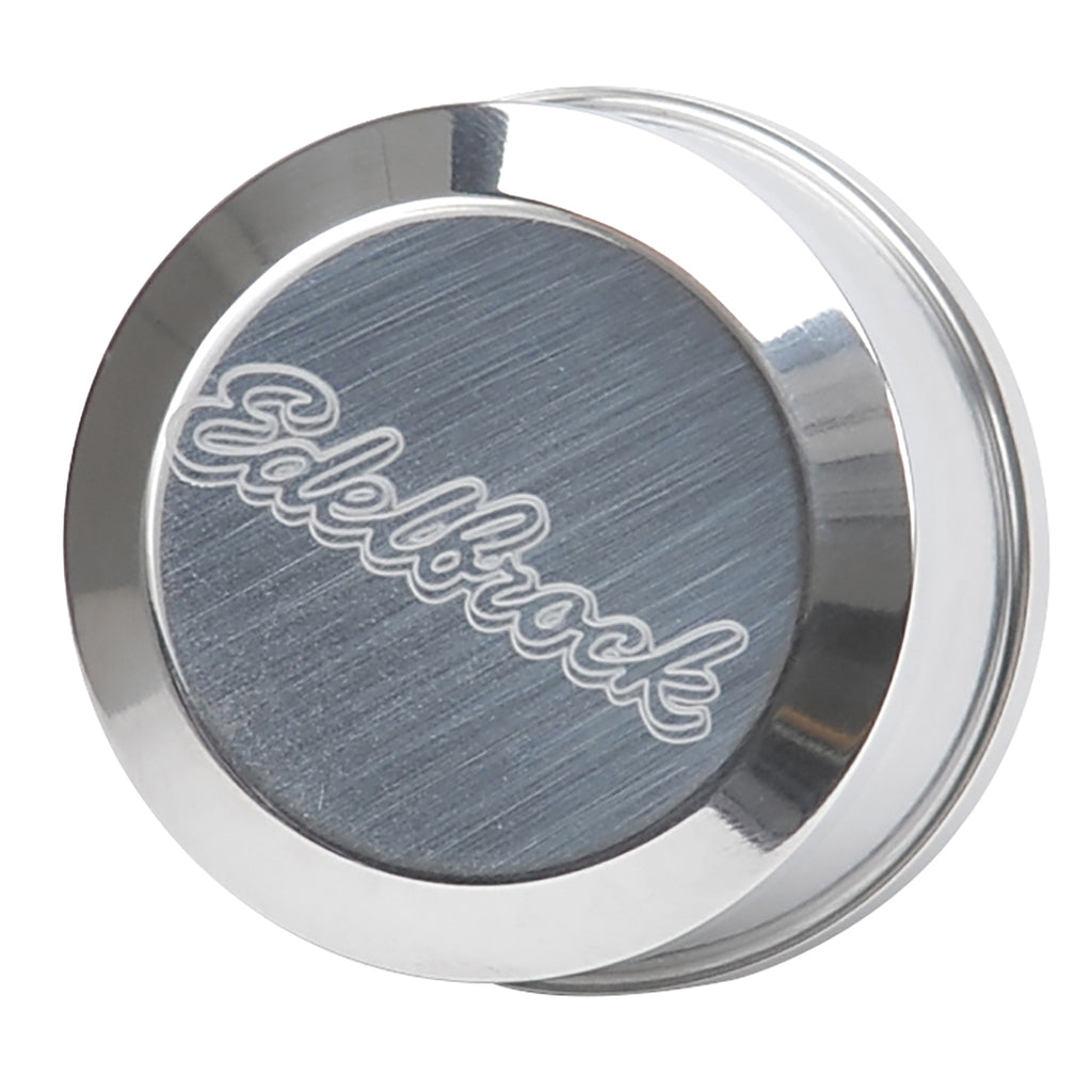 Edelbrock Push-in Round Billet Aluminum Breather (Polished) - 4213