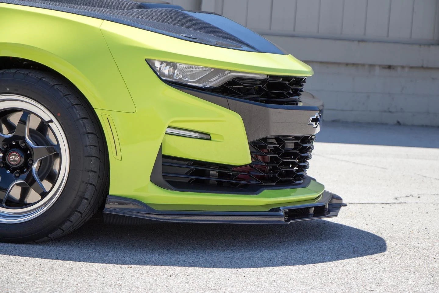 Anderson Composites 2019 - 2024 Chevrolet Camaro SS Type-SS Carbon Fiber Lower Front Chin Spoiler - AC-FL19CHCAMSS-SS