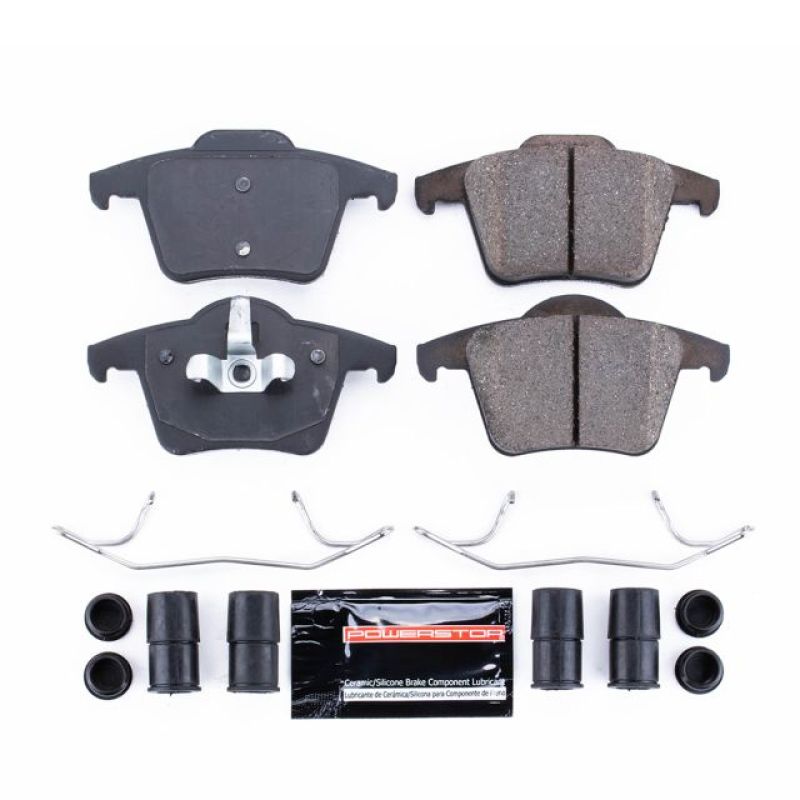 Power Stop 03-14 Volvo XC90 Rear Z23 Evolution Sport Brake Pads w/Hardware PowerStop
