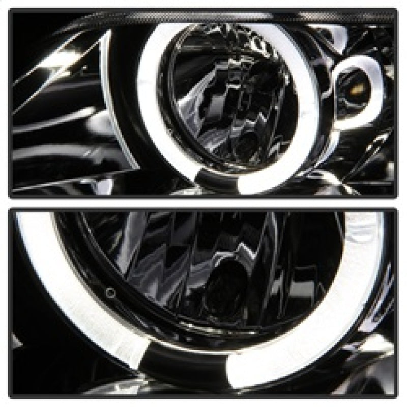Spyder BMW Z3 96-02 Projector Headlights LED Halo Chrome High H1 Low H1 PRO-YD-BMWZ396-HL-C SPYDER