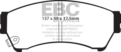 EBC YellowStuff Front Brake Pads - DP41765R EBC