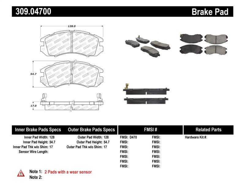 StopTech Performance Brake Pads Stoptech