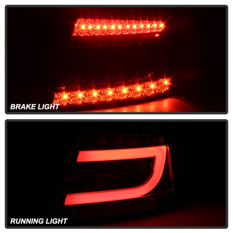 Spyder Audi A6 05-08 4Dr Sedan Only Light Bar LED Tail Lights Smke ALT-YD-AA605V2-LBLED-SM SPYDER