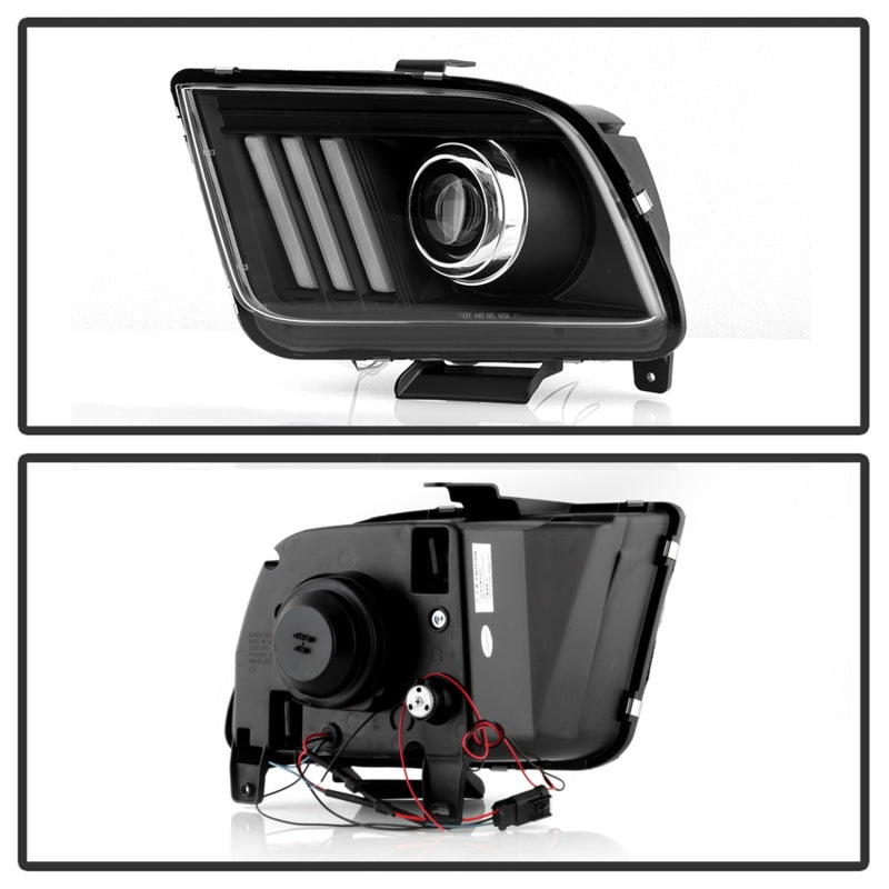 Spyder Ford Mustang 05-08 V2 High-Power LED Headlights - Black PRO-YD-FM05AP-BK SPYDER