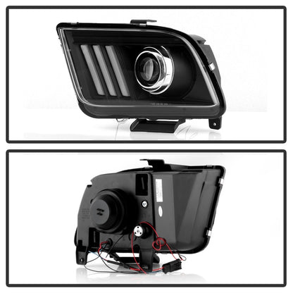 Spyder Ford Mustang 05-08 V2 High-Power LED Headlights - Black PRO-YD-FM05AP-BK SPYDER