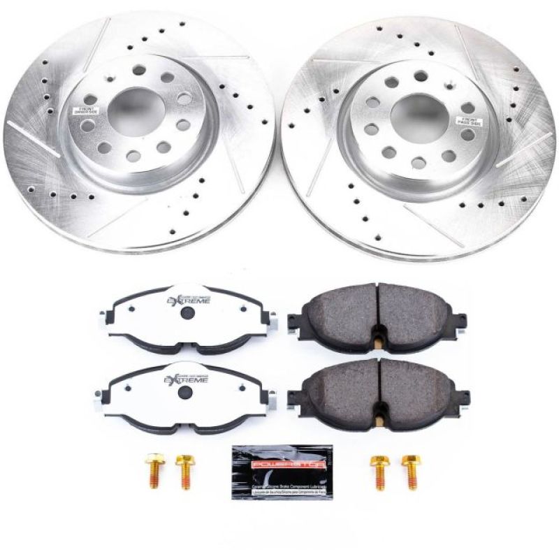 Power Stop 15-18 Audi A3 Front Z26 Street Warrior Brake Kit