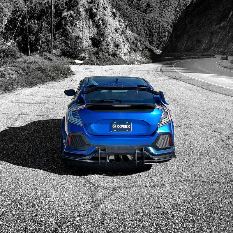 AlphaRex 676000 – NOVA-Series Prismatic LED Tail Lights for 2016–2021 Honda Civic Hatchback & Type-R (Alpha-Black)