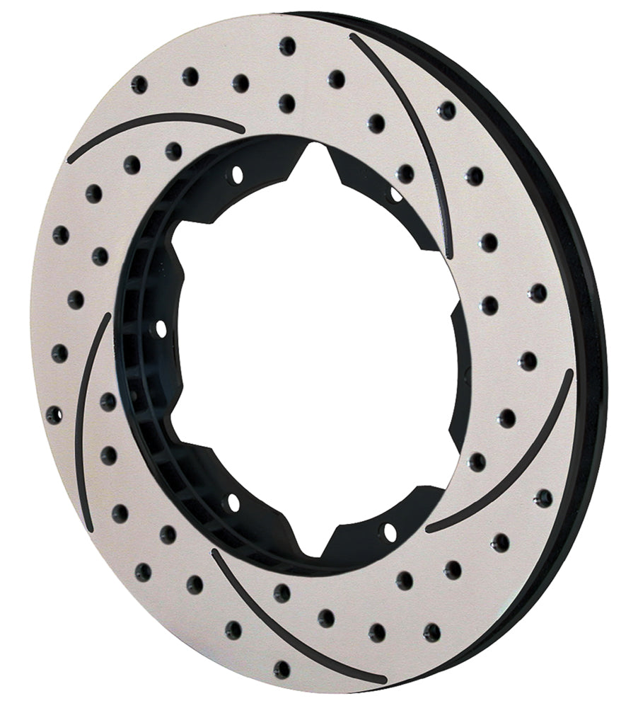 Wilwood 160-7100-BK SRP Drilled & Slotted Rotor 11x0.81 Black L/H