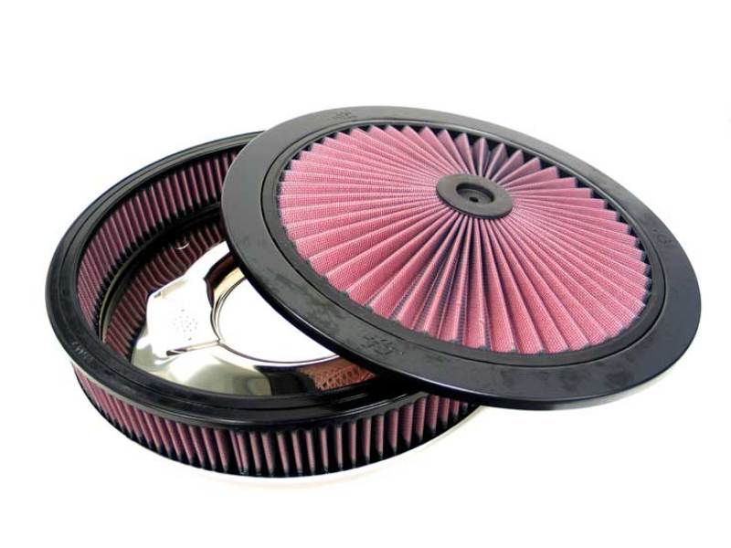 K&N X-Stream Round Custom Top Assembly Filter - Red 12in ID 5.125in Inlet Dia 2.313in Height K&N Engineering
