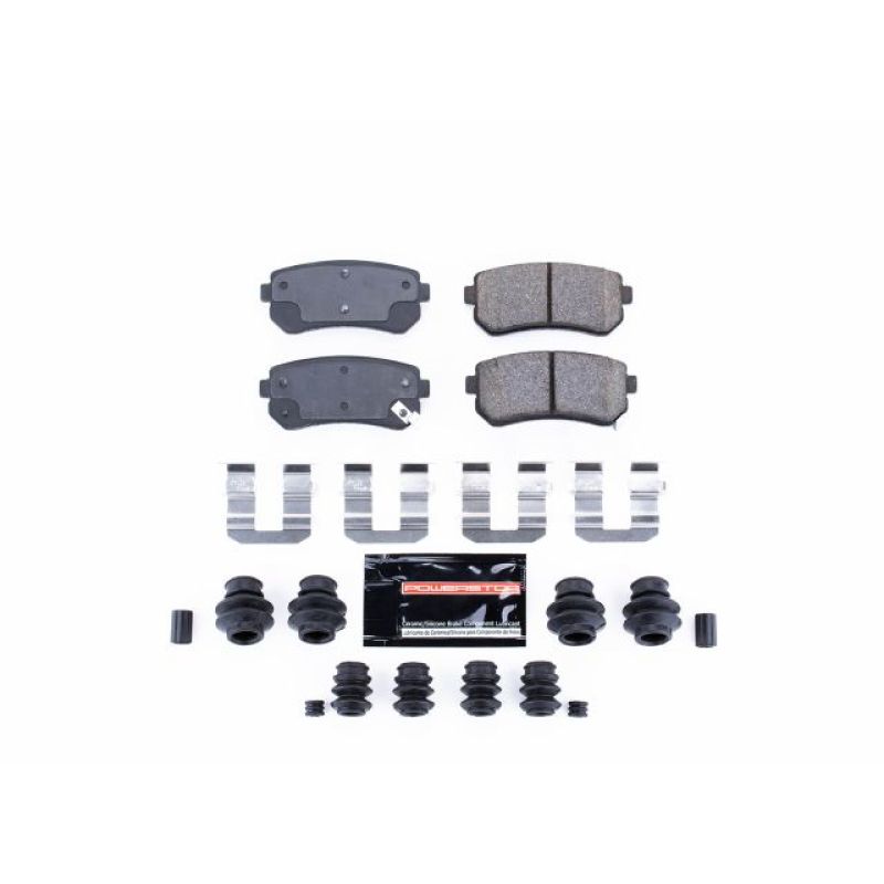 Power Stop 06-08 Hyundai Accent Rear Z23 Evolution Sport Brake Pads w/Hardware PowerStop