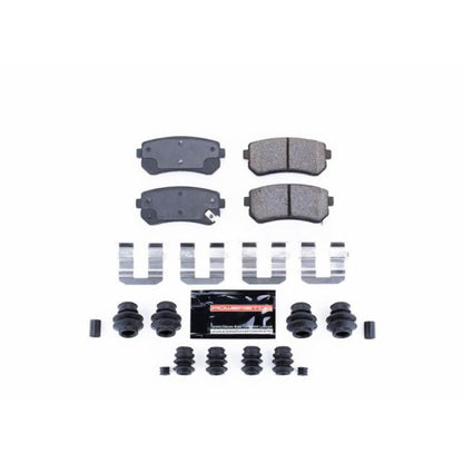 Power Stop 06-08 Hyundai Accent Rear Z23 Evolution Sport Brake Pads w/Hardware PowerStop