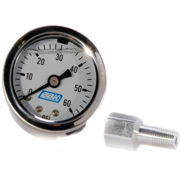 BBK Ford Mustang Liquid Filled Fuel Pressure Gauge With Adapter BBK
