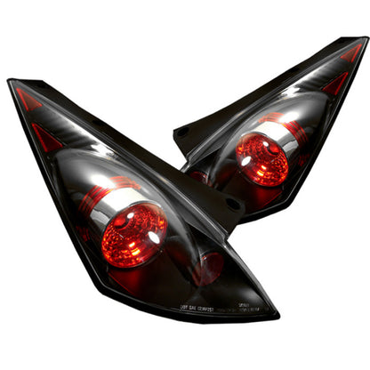 Spyder Nissan 350Z 03-05 Euro Style Tail Lights Black ALT-YD-N350Z02-BK SPYDER