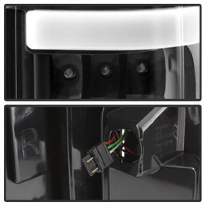 xTune 17-18 Ford F-250 Super Duty (Excl LED Models) LED Tail Lights - Black (ALT-ON-FS17-LBLED-BK) SPYDER