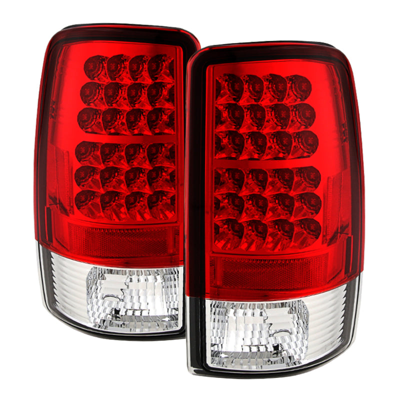 Spyder Chevy Suburban/Tahoe 1500/2500 00-06 LED Tail Lights Red Clear ALT-YD-CD00-LED-RC SPYDER
