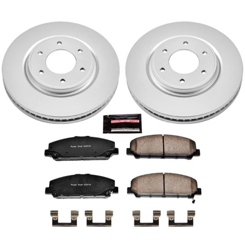 Power Stop 08-10 Infiniti QX56 Front Z17 Evolution Geomet Coated Brake Kit PowerStop