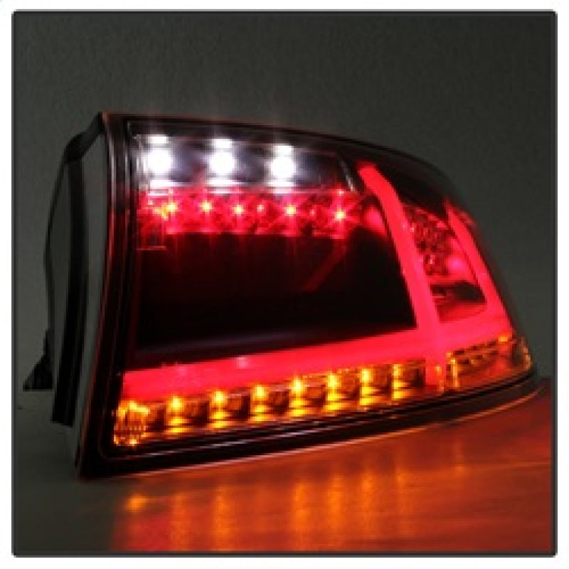 Spyder Audi TT 07-12 LED Tail Lights Black ALT-YD-ATT07-LED-BK SPYDER