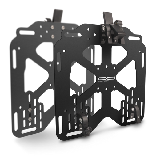 Giant Loop Pannier Mounts - 18mm Round Tubing Hangers - Black