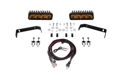 Diode Dynamics 2019-2021 Ford Ranger 2019 SS6 Max LED Kit Yellow Fog 3000K