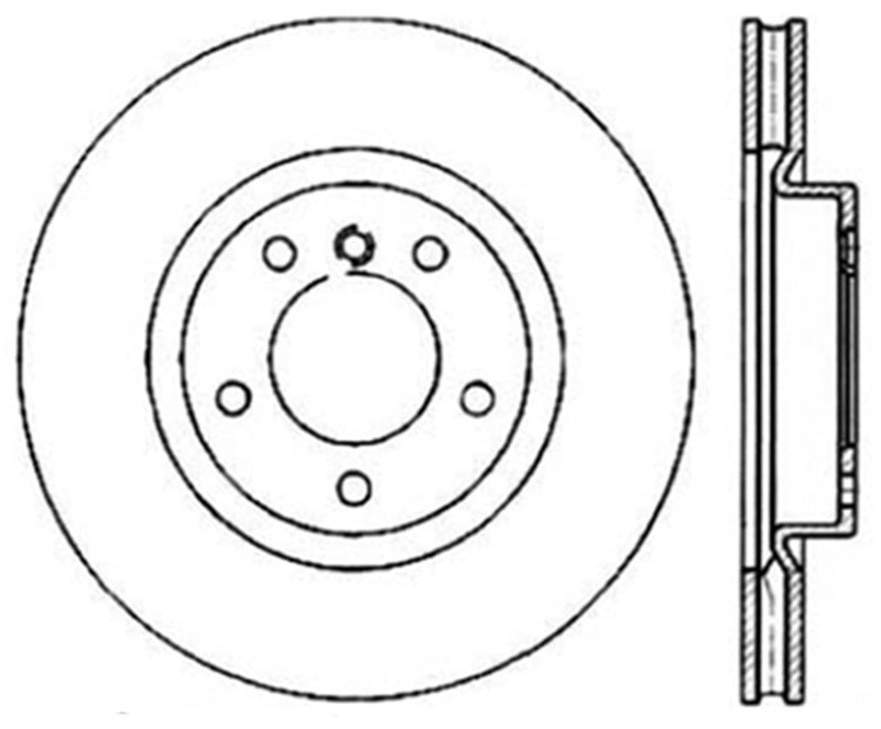 StopTech 98-02 BMW Z3 Drilled Right Front Rotor Stoptech