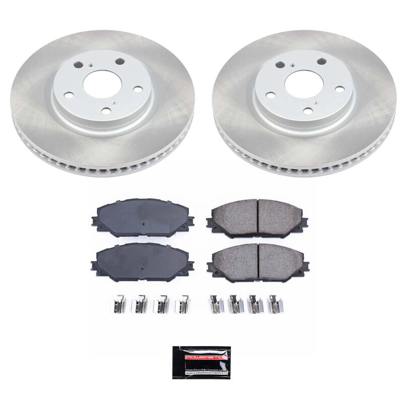 Power Stop 06-18 Toyota RAV4 Front Semi-Coated Rotor Kit PowerStop