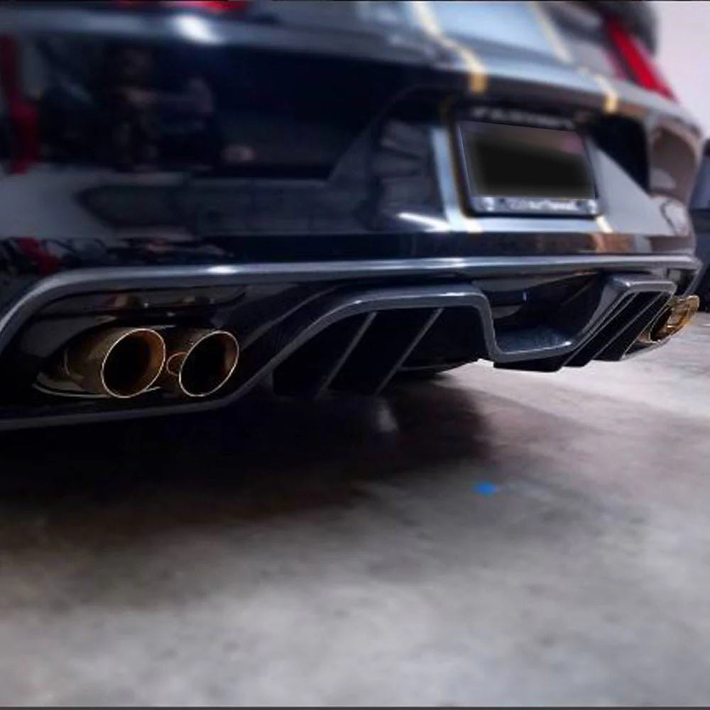 Anderson Composites 2015 - 2017 Mustang Carbon Fiber Rear Diffuser For Quad Tip Exhaust - AC-RL15FDMU-ARQ