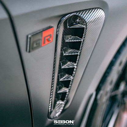 Seibon FD23TYGRCOR Dry Carbon Fender Vents for 2023–2025 Toyota GR Corolla