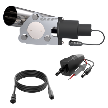 QTP 2.50 Inch Electric Exhaust Cutout Combo Kit (Universal) - QTEC25CP QTP