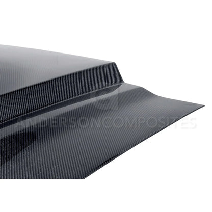 Anderson Composites 2010 - 2014 Shelby GT500 & 2013 - 2014 Mustang Carbon Fiber Ram Air Cowl Hood - AC-HD1011FDMU-TS