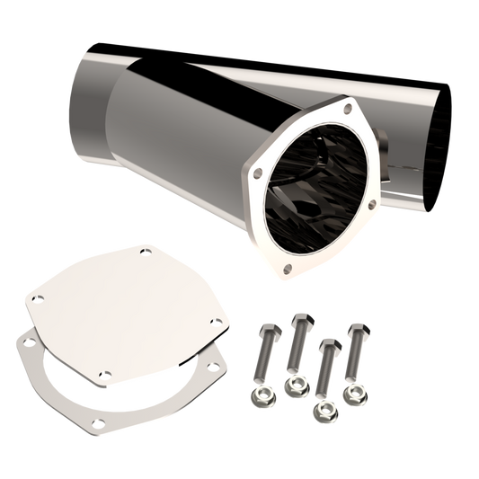 QTP 5.00 Inch Stainless Steel Exhaust Cutout (Universal) - 10500 QTP