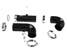 Load image into Gallery viewer, aFe Esclade / Silverado / Suburban / Sierra / Yukon 20-23 L6-3.0L (td) LM2 BladeRunner Aluminum Hot and Cold Charge Pipe Kit Black - 46-20454-B