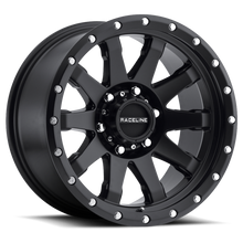 Load image into Gallery viewer, Raceline 934B Clutch 17x8.5in / 5x127 BP / 18mm Offset / 78.1mm Bore - Satin Black Wheel