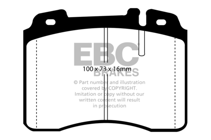 EBC YellowStuff Front Brake Pads - DP4927/2R