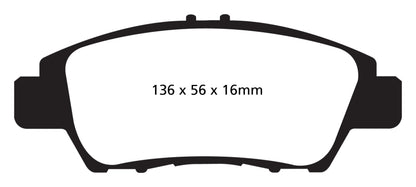 EBC Ultimax2 Front Brake Pads - UD1394 EBC