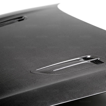 Seibon HD18KIST-OE OE-Style Carbon Fiber Hood for 2018–2023 Kia Stinger