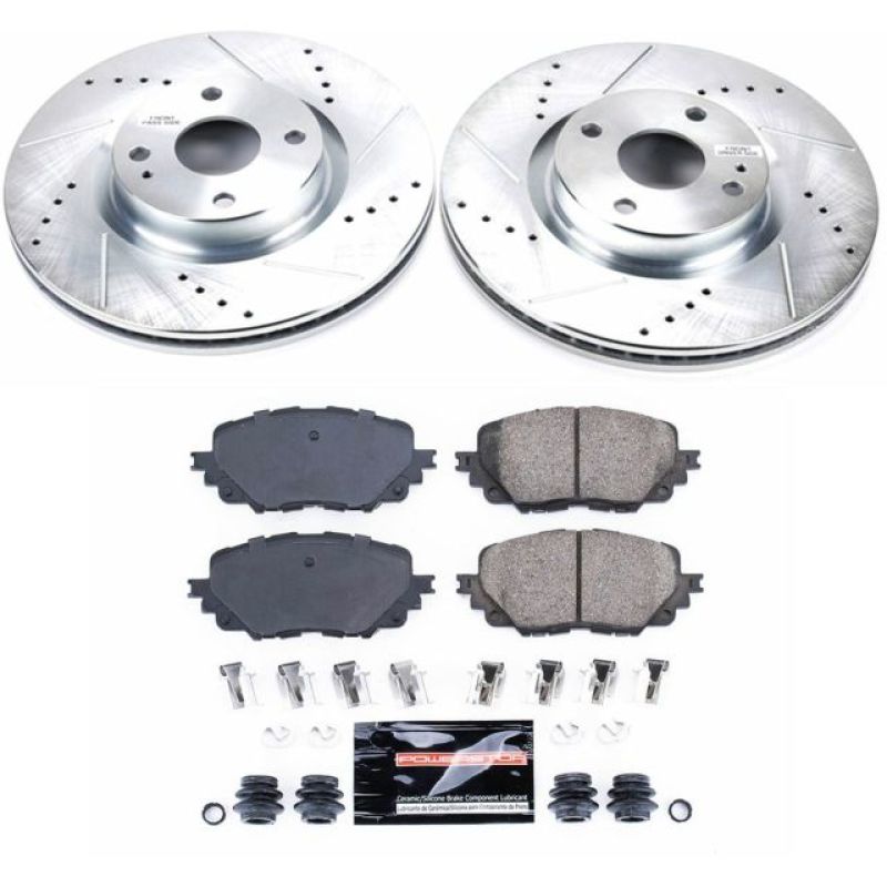 Power Stop 17-19 Fiat 124 Spider Front Z23 Evolution Sport Brake Kit PowerStop