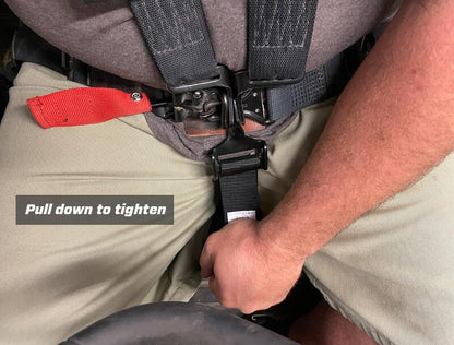 PRP Adjustable Crotch Belt for Latch and Link Harness - 5th Point Only - Black SBCR-ADJ