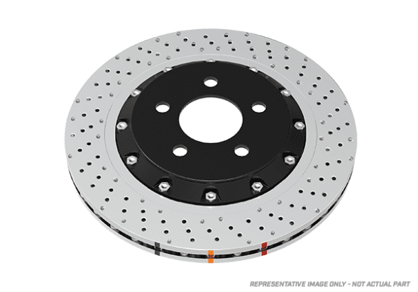 DBA Front 5000 Series XD Brake Rotor 345mm For 2020+ Chwvrolet Corvette 6.2L - 53928BLKXD DBA