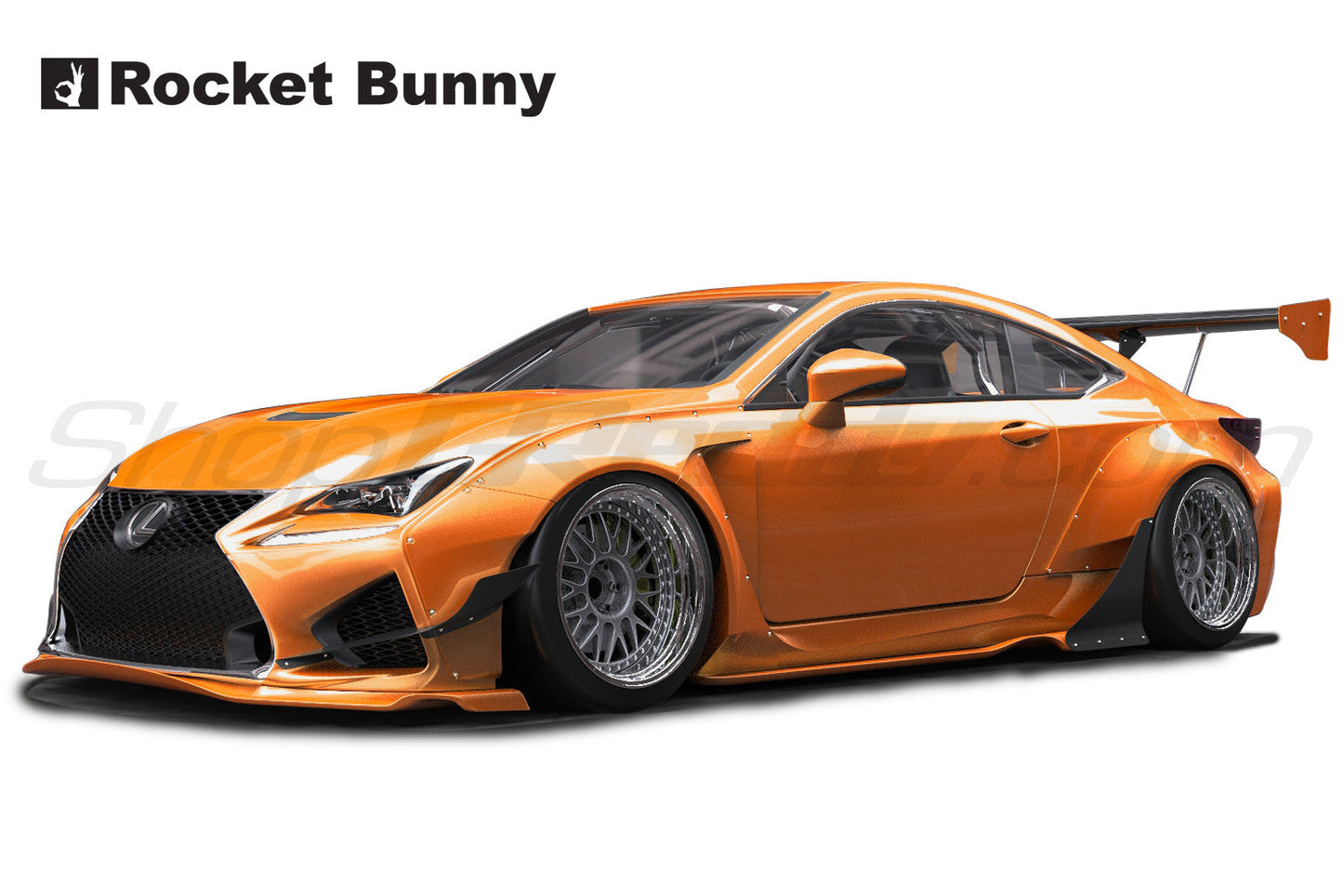 GReddy 2015+ Lexus RC-F Rocket Bunny Full Wide-Body Aero Kit w/ GT Wing