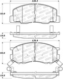 StopTech Premium Ceramic Rear Brake Pads - 308.05270