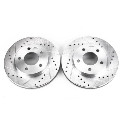 Power Stop 02-07 Buick Rendezvous Front Evolution Drilled & Slotted Rotors - Pair PowerStop