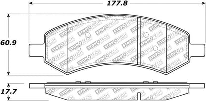 StopTech Street Disc Brake Pads - 305.10840 Stoptech